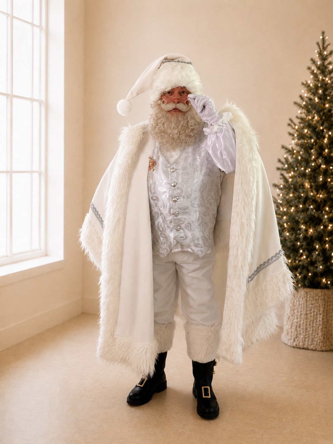 Portrait du Père Noël Blanc